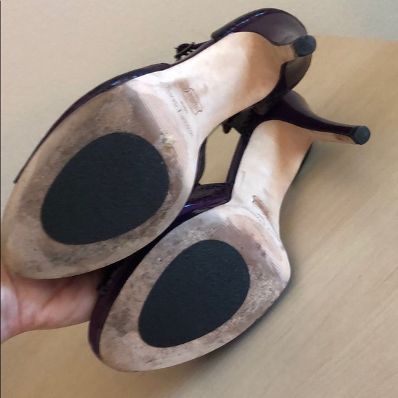 White House black market peep toe sexy pumps 9.5M - Picture 6 of 8